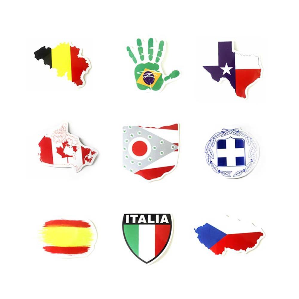 아이티알,LX 캐리어 스티커 국기 스타일 9개입 B플래그