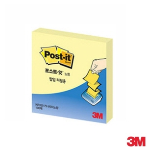 아이티알,LX 3M 포스트잇 팝업 노트 리필 KR-330 옐로우