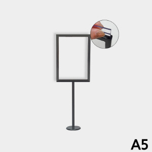 아이티알,LX 테이블 POP꽂이 양면 A5 삽입식 긴 기둥형 스틸