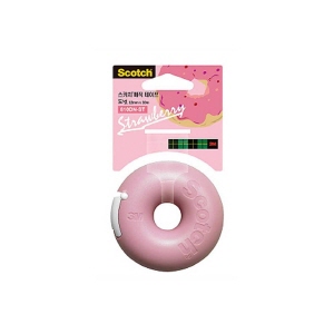 아이티알,LX 3M 스카치 매직 테이프 도넛 디스펜서 810DN 딸기