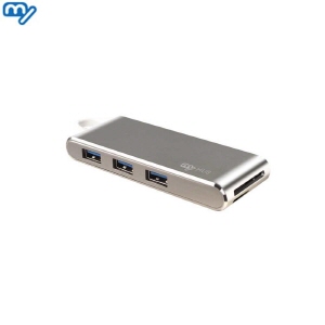 아이티알,LX UA3-CS USB3.0 C타입 5포트 카드리더기 알루미늄허브